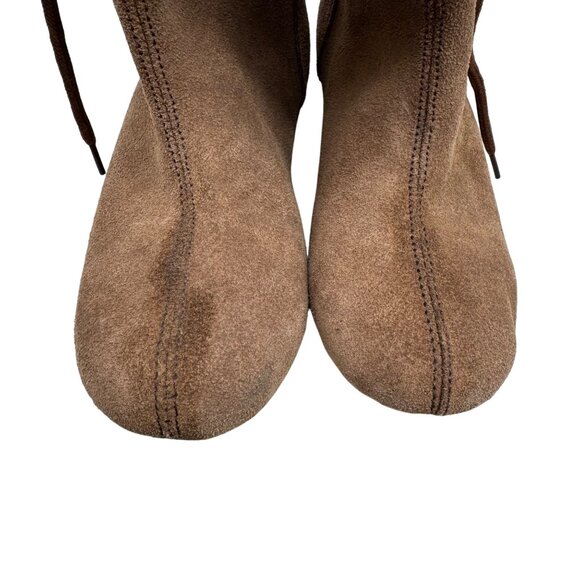 Leonardo Carbone 007 Brown Suede Medieval Cuff boots Women size EU36/US 5.5 - Picture 12 of 14